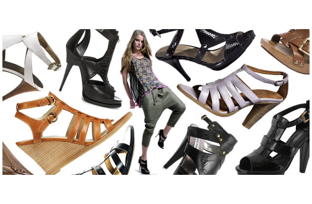 Spartiates à talons