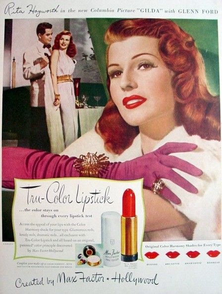 Histoire de la beauté — Le rouge à lèvres 1940s lipstick ad