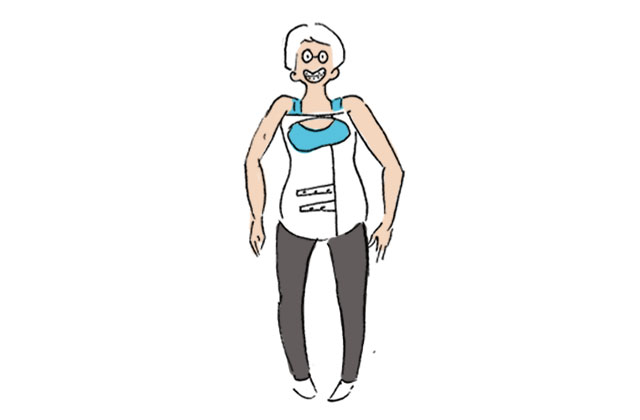 Corset orthopédique mon amour — Le Dessin de Cy.