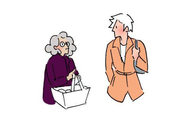 La gênante mamie du Simply – Le Dessin de Cy.