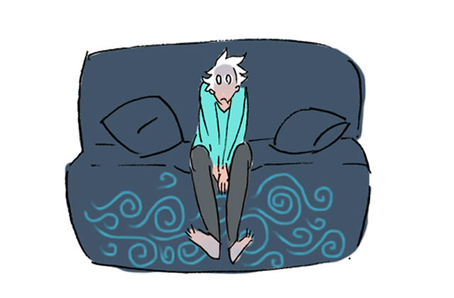 Vis ma vie de frileuse – Le Dessin de Cy.