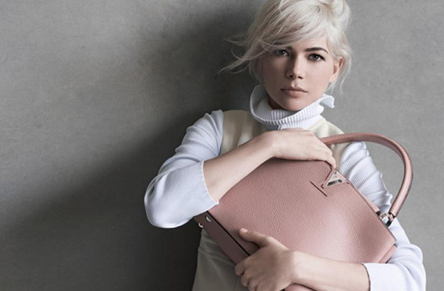 Michelle Williams devient égérie des sacs Louis Vuitton