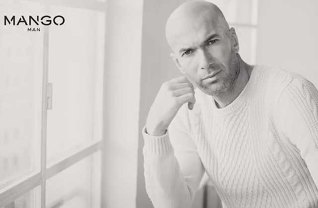 Zinedine Zidane est le nouveau visage de Mango Men !