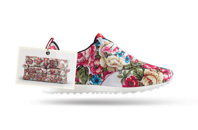 Vittel transforme le motif de votre canapé… en baskets !