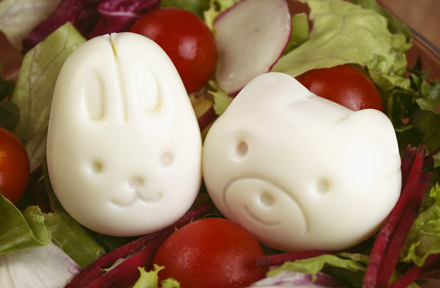 Les moules à œufs mignons, pour des salades super kawaii !