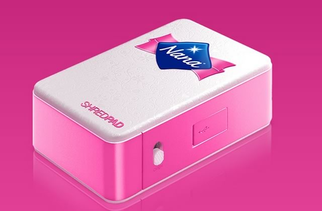 ShredPad, le broyeur à serviettes hygiéniques de Nana !