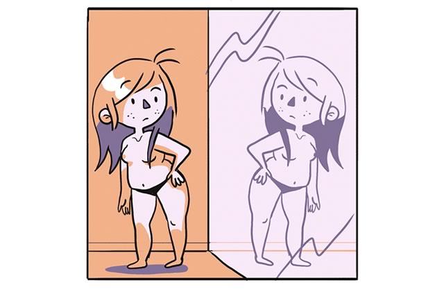 Mes kilos « en trop » et moi — Le dessin de Mlle Karensac