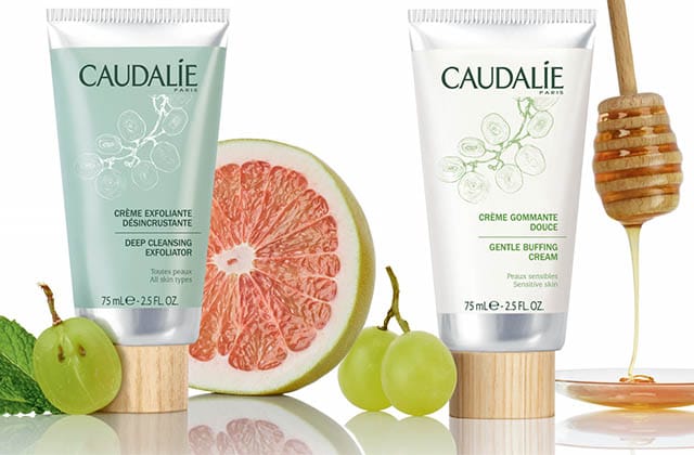 Teste les nouveaux gommages Caudalie et donne-nous ton avis !