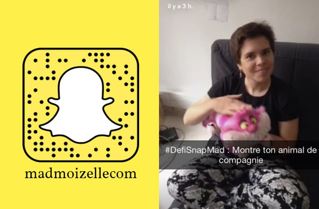 Participe au #DéfiSnapMad « Animal de compagnie » sur le SnapChat madmoizellecom !