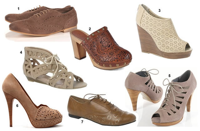 chaussures ajourées