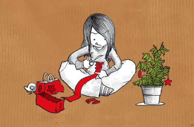 Le dessin de Nepsie #13 : Étudiante fauchée, Noël et système D
