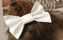 Tuto – Une barrette noeud en tissu