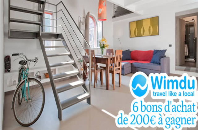 Concours Wimdu : 6 bons d’achat de 200€ à gagner !