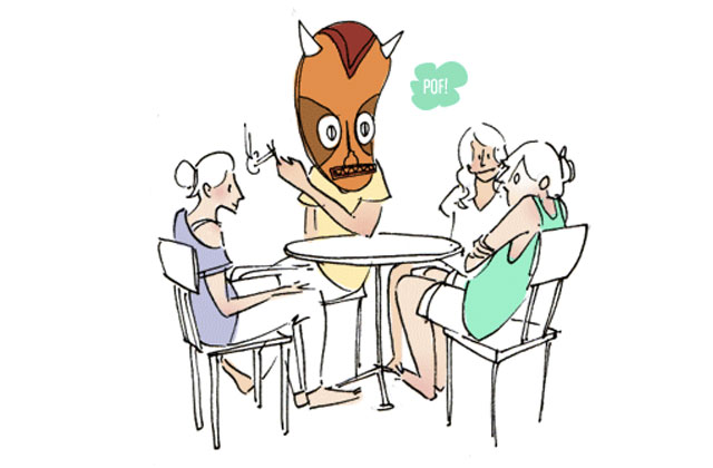 Do you speak English ? Non. — Le dessin de Cy.