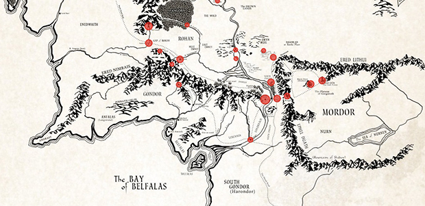 Terre Du Milieu Une Carte Interractive Pour Redecouvrir L Univers De Tolkien