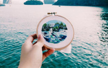 Sew Wanderlust, les broderies de voyages enchanteresses de Teresa Lim