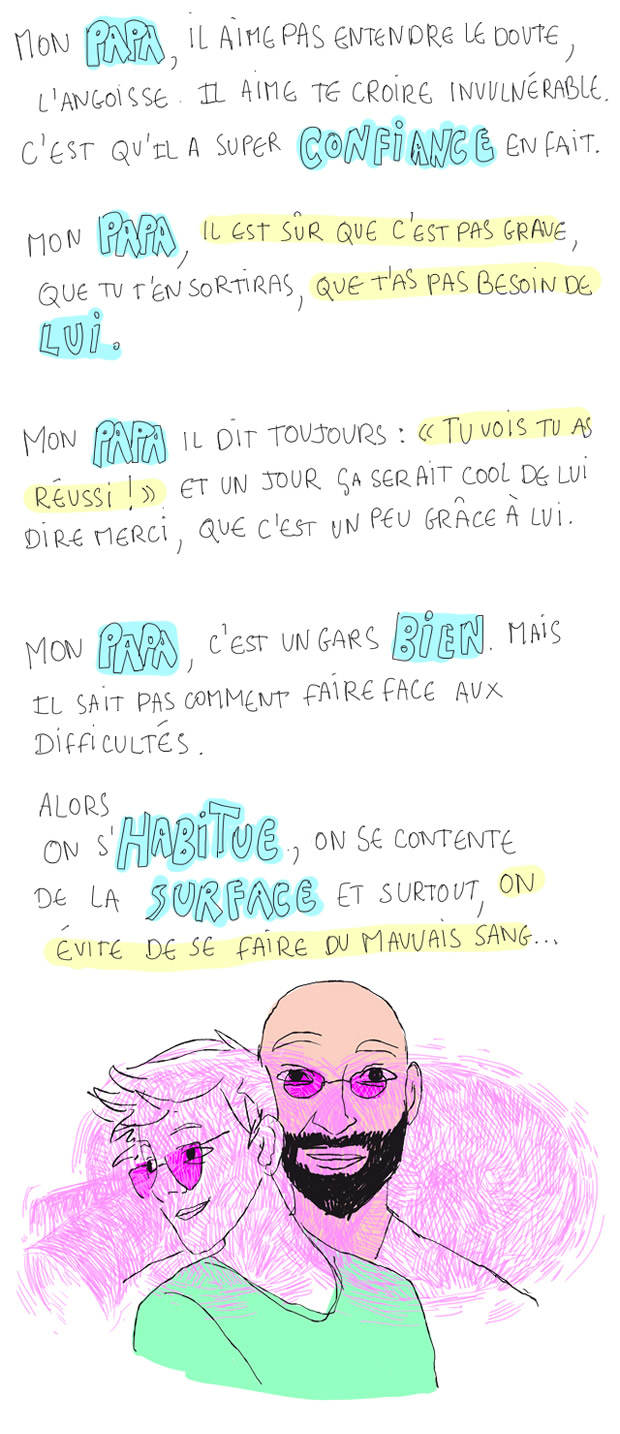 Mon Papa Ce Doux Rêveur Le Dessin De Mrq - 