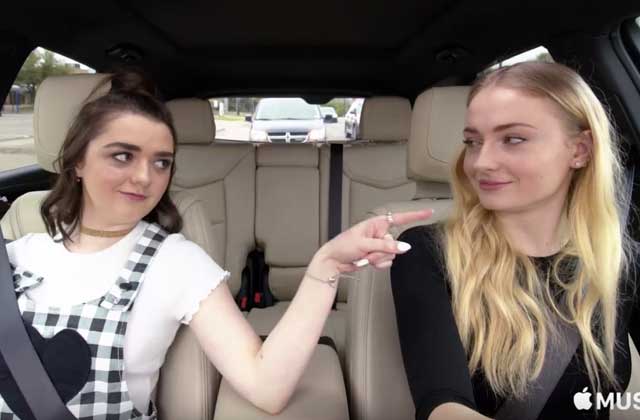 Les sœurs Stark réunies dans le teaser de la nouvelle émission de Carpool Karaoke !