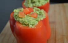 Les poivrons rouges farcis au guacamole — Recette fraîche #ApéroWeek