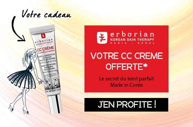 Une CC Crème Erborian offerte pour tout achat !