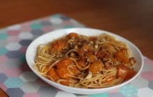 Les spaghettis aux mangues et aux spéculoos, une recette surprenante inspirée par Loïc Nottet
