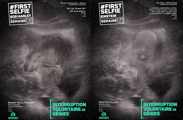 Les Survivants continuent leur campagne anti-IVG illégalement affichée dans Paris