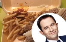 Benoît Hamon et son kebab VS Emmanuel Macron et son portrait