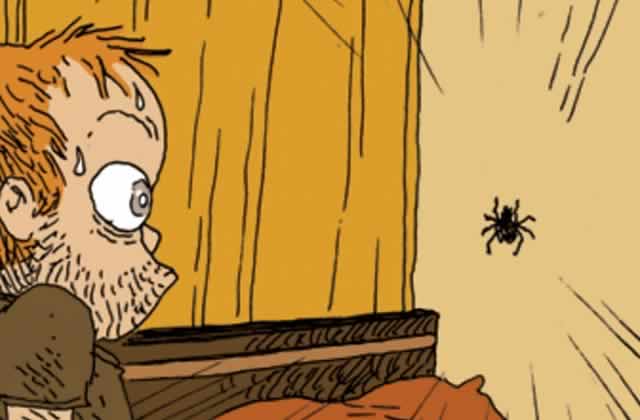 Le cauchemar des arachnophobes parfaitement illustré par Boulet