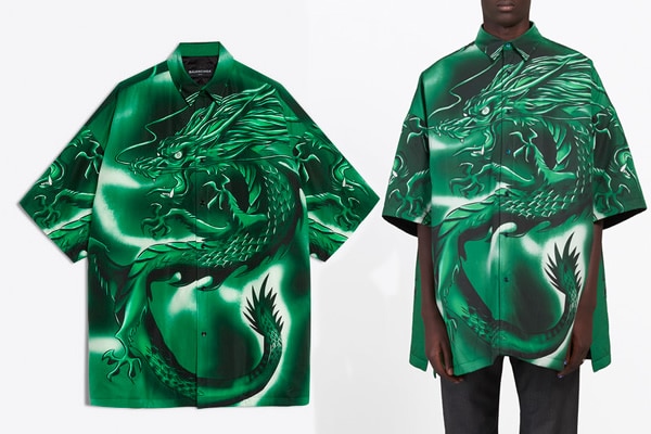 balenciaga chemise dragon