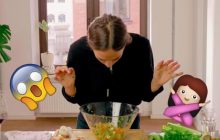 La femme qui cuisine en prémâchant les aliments, l’angoisse totale (et virale)