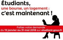 Demande de bourses, logements étudiants : dernier jour pour l’année 2018-2019 !