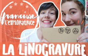 Élise t’emmène découvrir la linogravure, avec Lison la Morue !