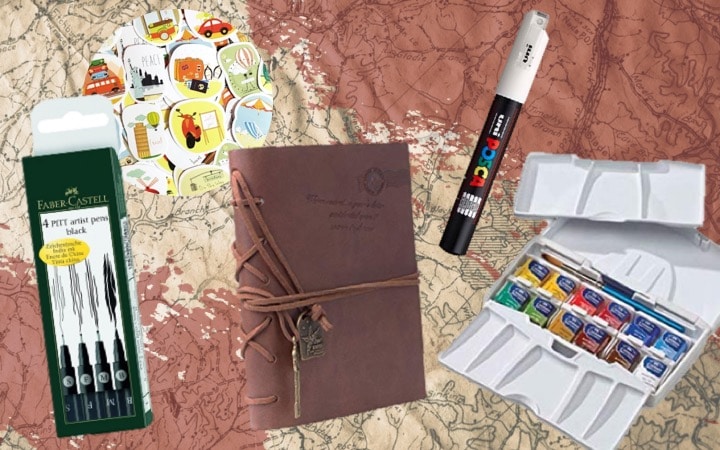 Kit pour commencer ton carnet de voyage