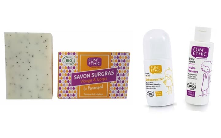 12 produits cosmétiques Fun’Ethic pour ton corps !