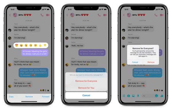 Technologie : vous pouvez désormais supprimer les messages envoyés sur Messenger!