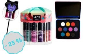 Profite de -25 % sur les coffrets beauté de Noël NYX !