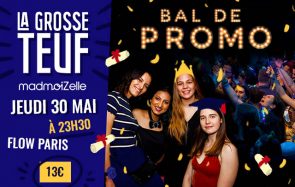 Viens chanter et danser à la Grosse Teuf Bal de promo le 30 mai !