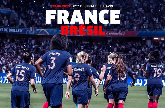 Match France Brésil de coupe du monde de foot féminin le ...