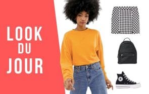 Look du jour : une tenue casual en mini jupe vichy !