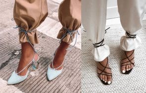Les sandales se portent lacées par-dessus le pantalon… et les chaussettes
