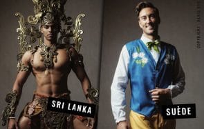 38 hommes représentent leurs pays dans un incroyable défilé