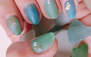 faux ongles seaglass