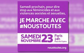 Viens à la marche féministe #NousToutes, ce samedi 23 novembre !