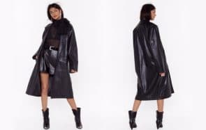 Le manteau long en cuir est tendance en 2020