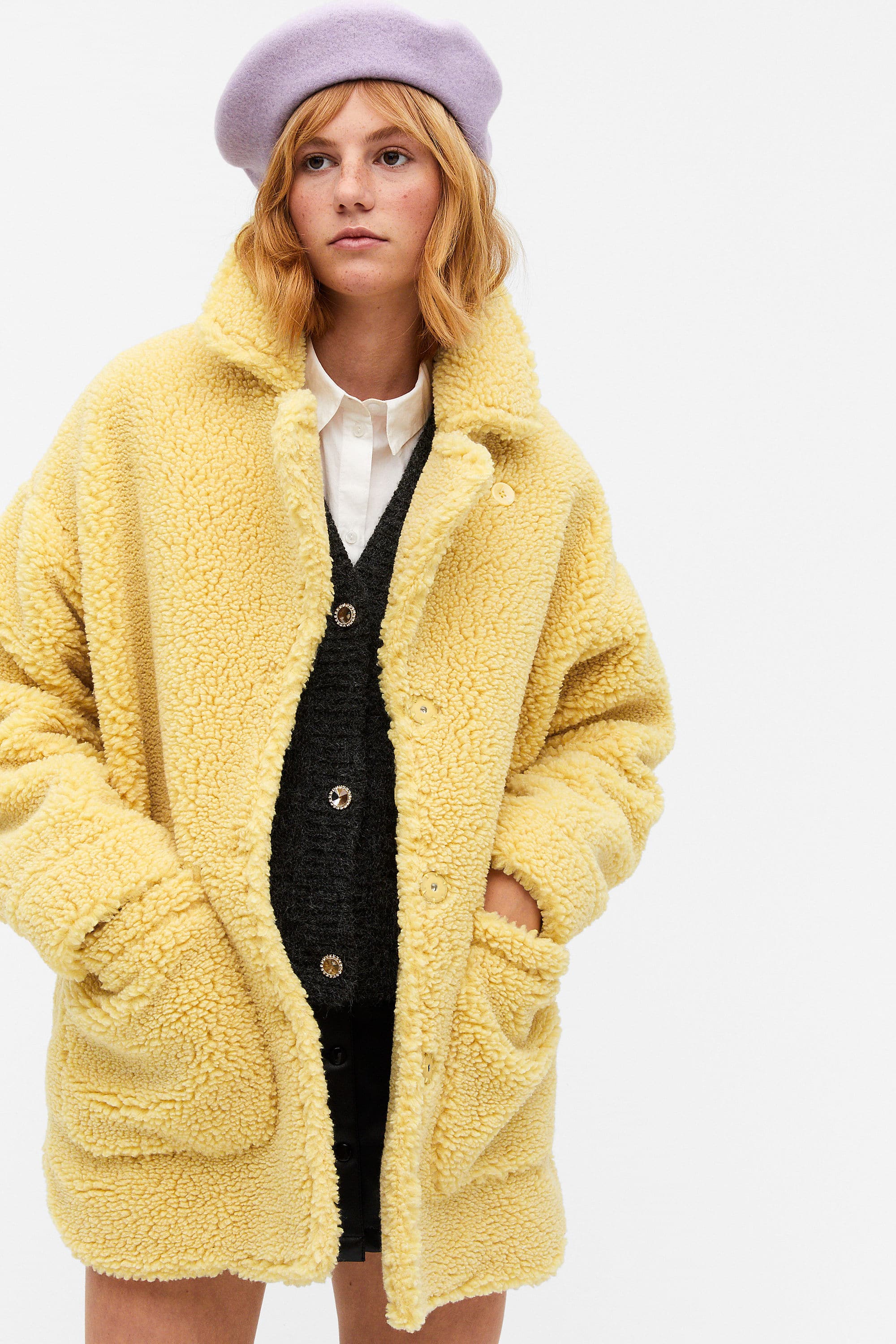 Veste mi saison, ciré, trench, polaire : tendances vestes Manteau veste damier jaune zara | Forums madmoiZelle